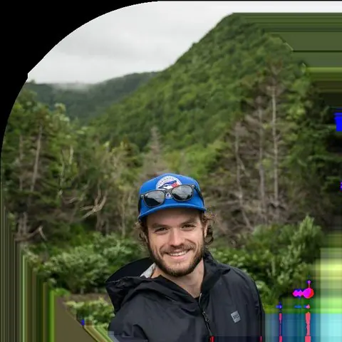 Nick Mazany-Wright, Senior Spatial Ecologist at the Canadian Wildlife Federation, in the field.